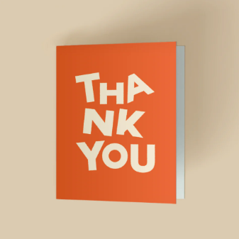Thank you card (cu mesajul tău scris de mână)