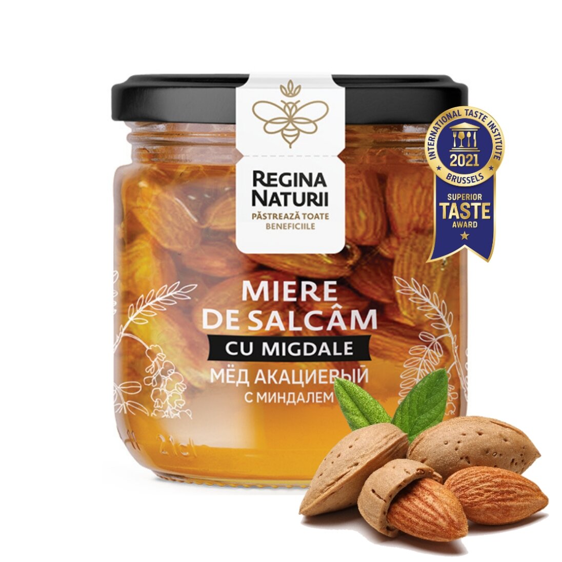 Miere de salcâm cu migdale 250gr