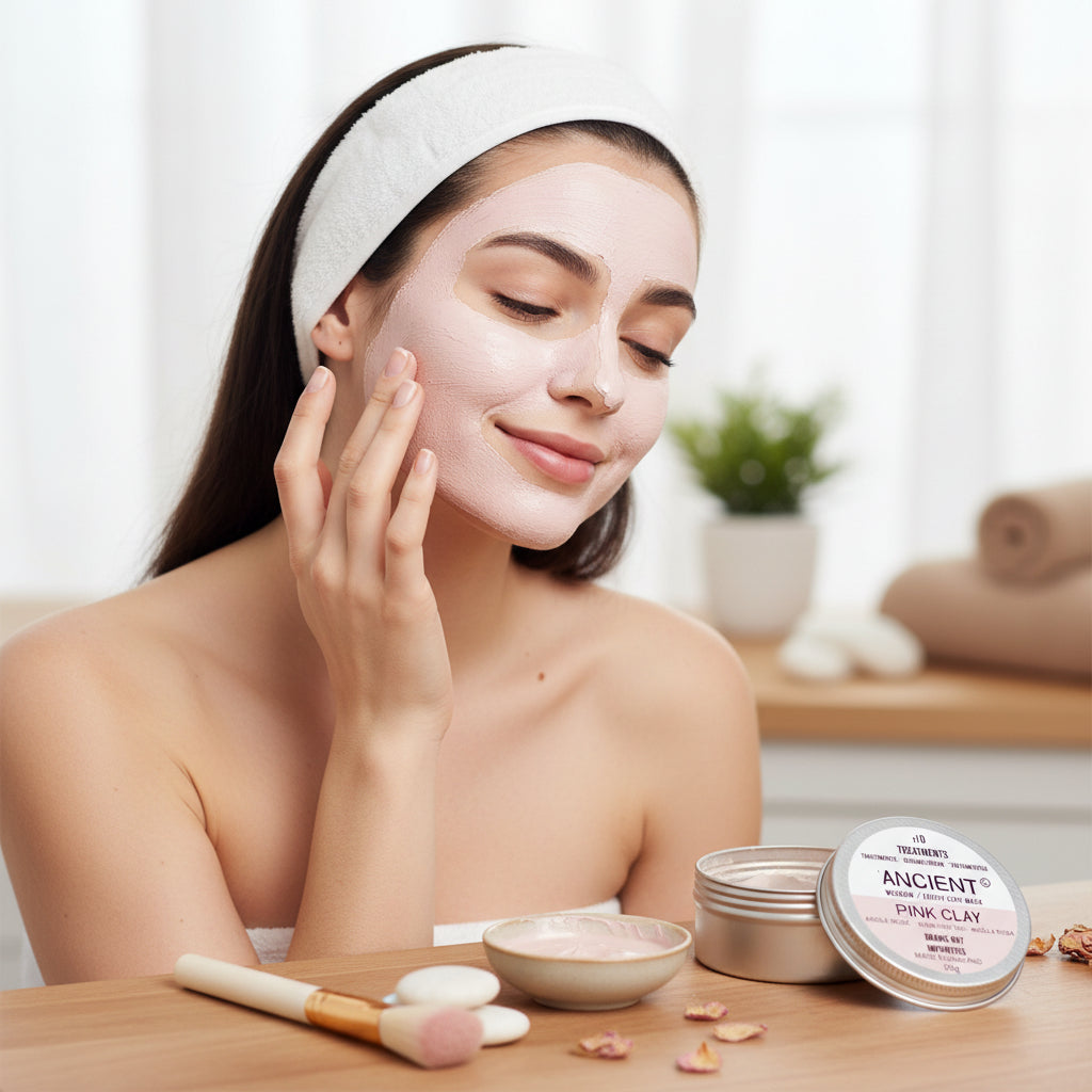 Mască de Față cu Argilă Roz