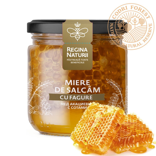 Mierea de salcâm cu fagure 250gr