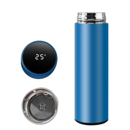Termos Digital Albastru din Oțel Inoxidabil – 500 ml