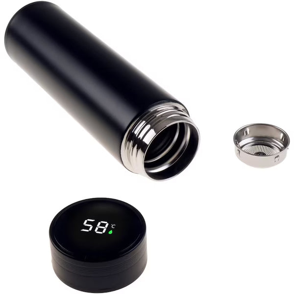 Termos Digital Negru din Oțel Inoxidabil – 500 ml